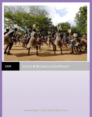 Traditional dancers perform in Acholi