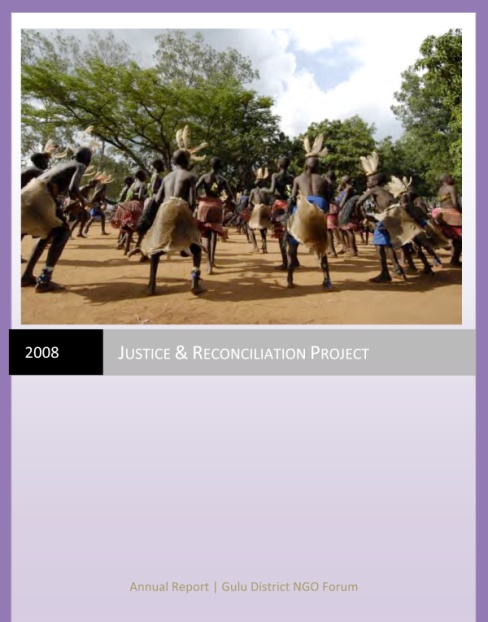 Traditional dancers perform in Acholi