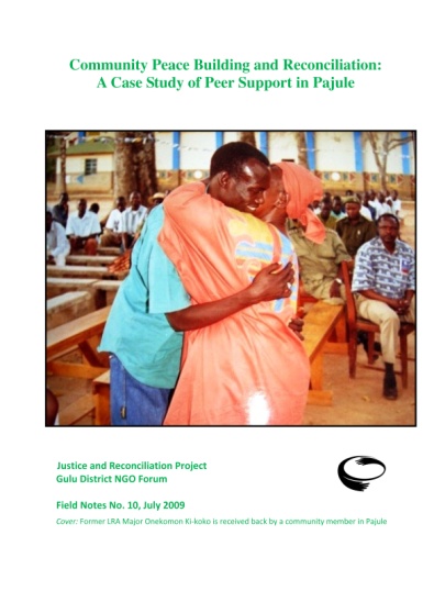 A former LRA Major is accepted back by the community in Pajule