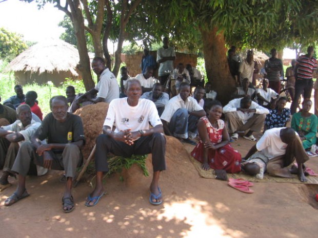 Community members during the Mucwini community dialogue
