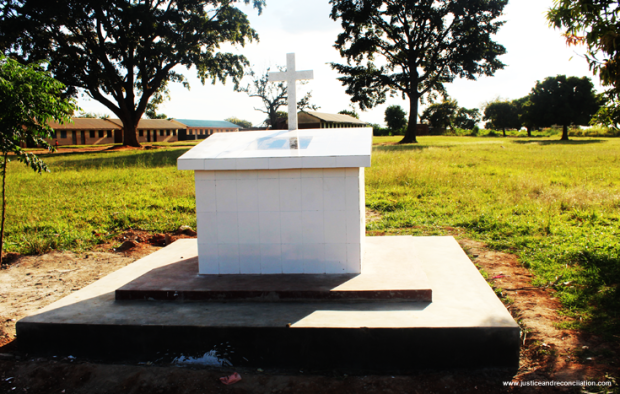 The monument for the Parabongo massacre of 28 July 1996.